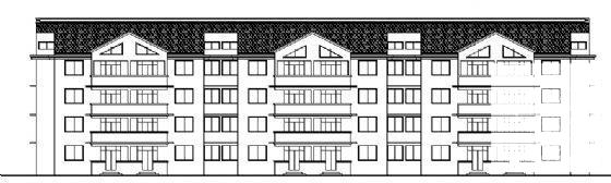 4层医院职工住宅楼建筑施工CAD图纸 - 4