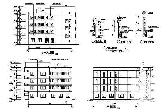 石碣镇外资工厂工人宿舍建筑CAD图纸 - 4