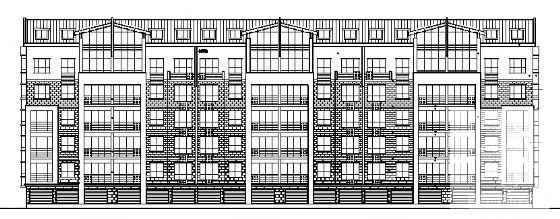 胜大花园框架结构5层住宅楼建筑施工CAD图纸 - 3