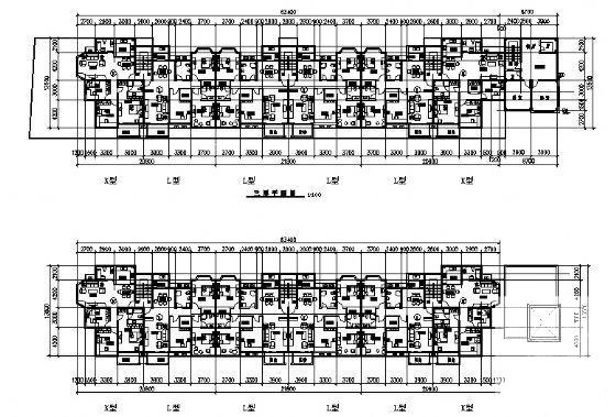 砖混结构6层公寓楼建筑方案设计CAD图纸 - 2
