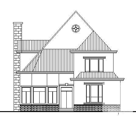 2层别墅建筑方案设计CAD图纸 - 1