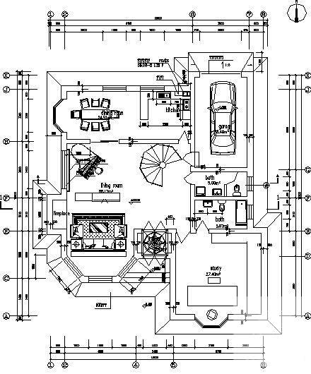 2层别墅建筑方案设计CAD图纸 - 2