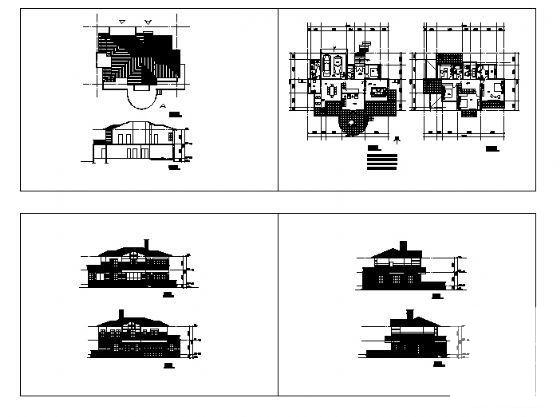 2层钢结构别墅建筑方案设计CAD图纸 - 3