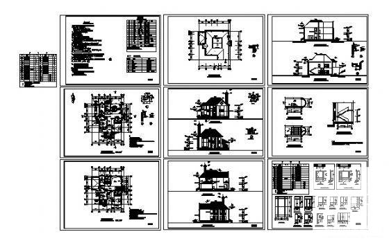 精美的2层小别墅建筑CAD图纸 - 4