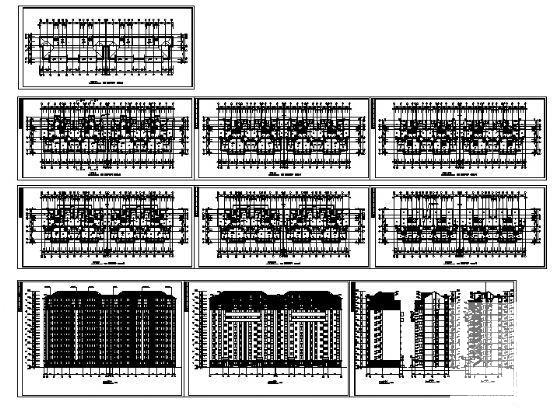 经典的12层住宅楼建筑CAD图纸 - 4