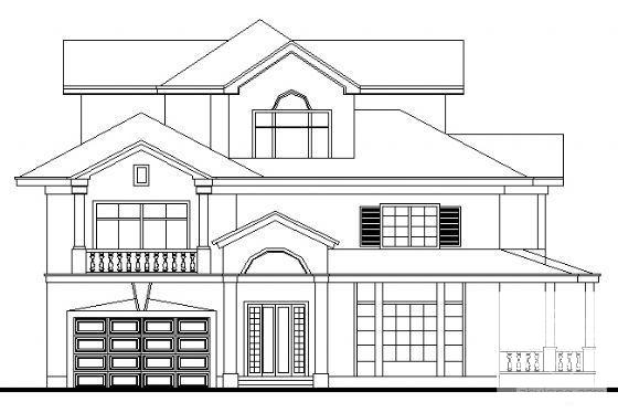 3层别墅（D4型）建筑CAD图纸 - 1