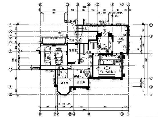 小型2层别墅建筑设计CAD图纸 - 2