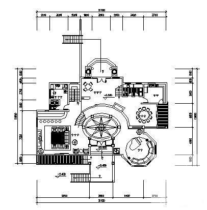 3层别墅（E2型）建筑CAD图纸 - 1