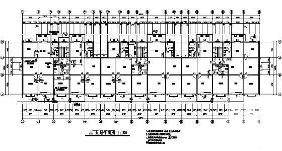 精美流行的6层商住楼建筑CAD图纸 - 4