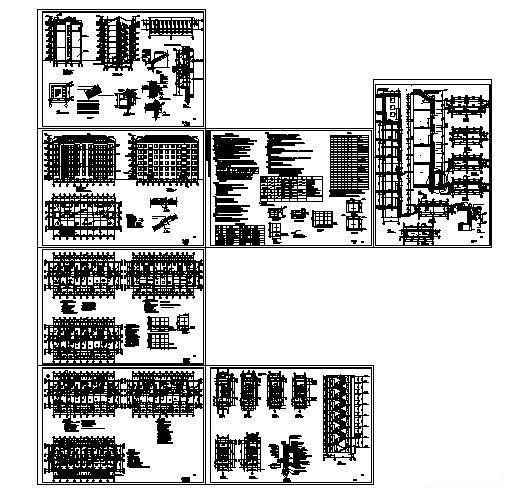 6层住宅楼建筑施工CAD图纸（简单实用） - 1
