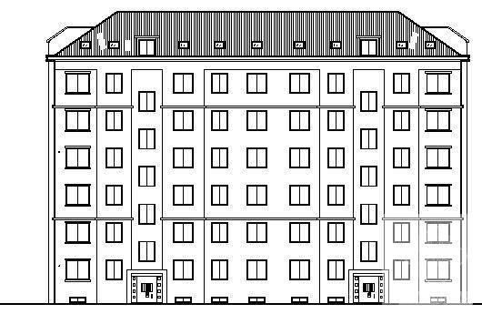 6层住宅楼建筑施工CAD图纸（简单实用） - 3