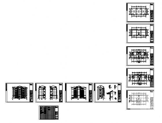 小型7层住宅楼建筑CAD图纸 - 3
