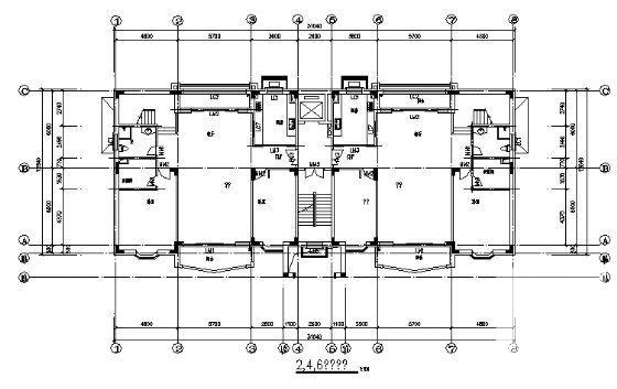 小型7层住宅楼建筑CAD图纸 - 4