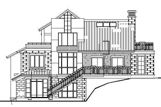 3层别墅（C1型）建筑CAD图纸 - 3