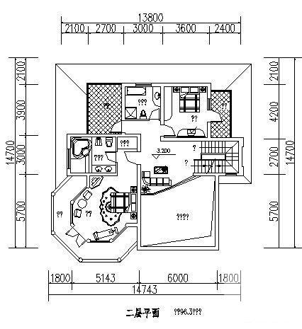 3层别墅（B4型）建筑CAD图纸 - 1