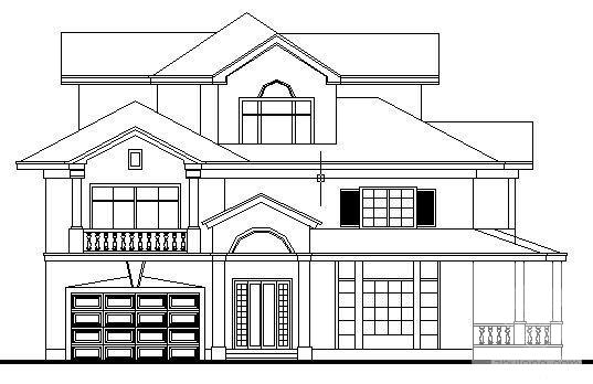 3层别墅（D6型）建筑CAD图纸 - 3