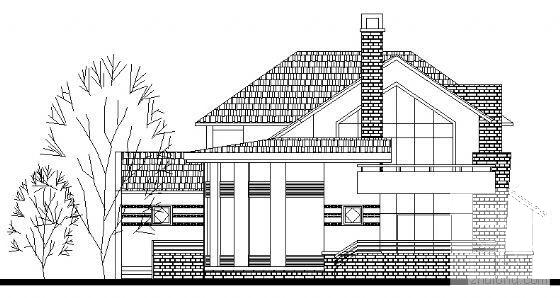 2层别墅（D1型）建筑CAD图纸 - 4