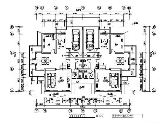 2层别墅（C4型）建筑CAD图纸 - 1