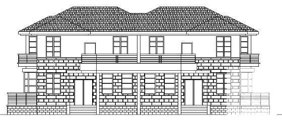 2层别墅（C4型）建筑CAD图纸 - 4