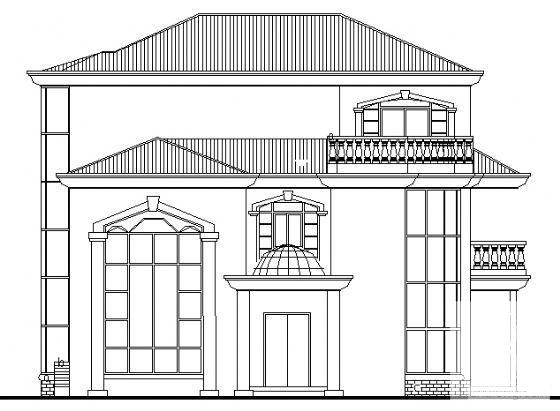 3层别墅建筑施工CAD图纸（总） - 3