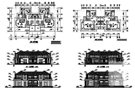 2层别墅（C3型）建筑CAD图纸 - 2