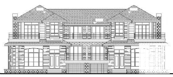 2层别墅（C3型）建筑CAD图纸 - 3