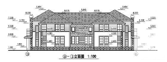 2层别墅（C3型）建筑CAD图纸 - 4