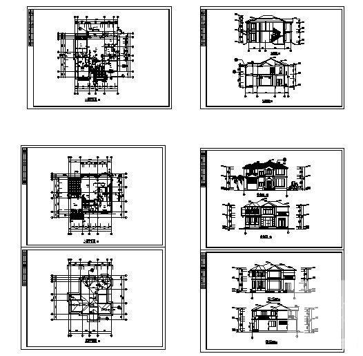 小型2层独立别墅建筑CAD图纸 - 4