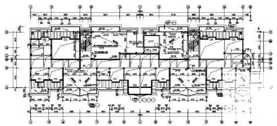 8层坡屋顶住宅楼建筑施工CAD图纸（总） - 1