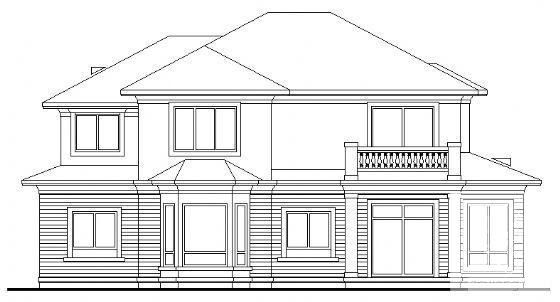 2层别墅（A7型）建筑CAD图纸 - 3
