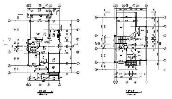 3层小户型独立别墅建筑CAD图纸 - 2