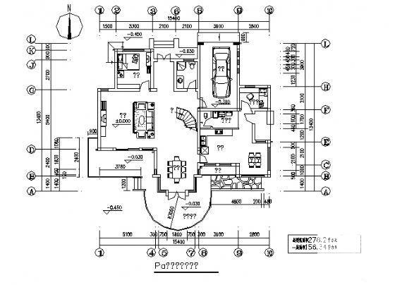 2层别墅（C2型）建筑CAD图纸 - 1