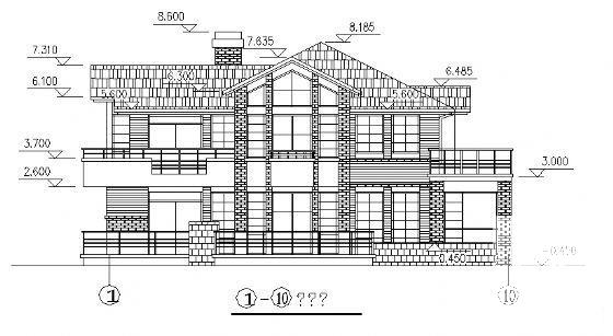 2层别墅（C2型）建筑CAD图纸 - 2