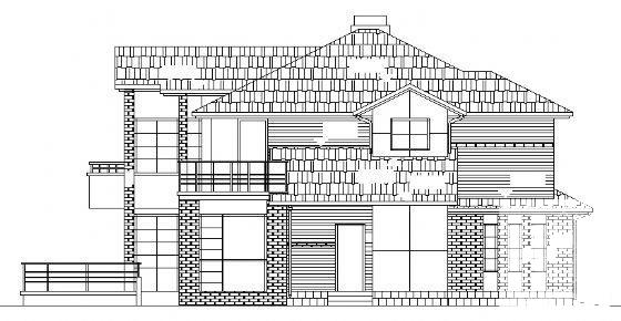 2层别墅（C2型）建筑CAD图纸 - 4