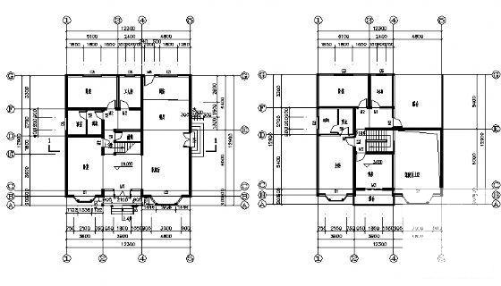 精美大方2层别墅建筑CAD图纸 - 2