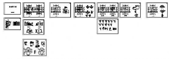 精美大方2层别墅建筑CAD图纸 - 3