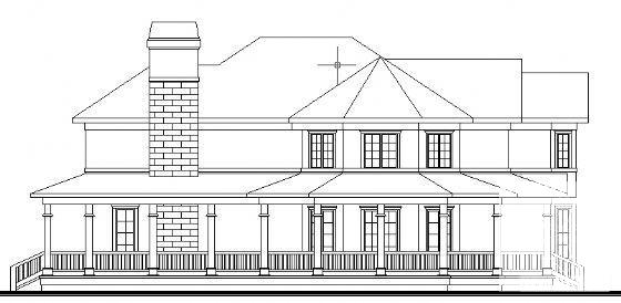 2层别墅（B3型）建筑CAD图纸 - 4