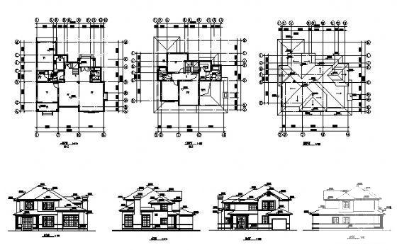 2层别墅（A5型）建筑CAD图纸 - 3