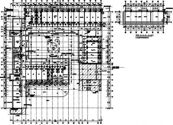 中式风格7层学校宿舍楼建筑施工CAD图纸（框架结构、） - 4