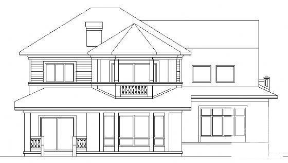 2层别墅（A4型）建筑CAD图纸 - 4