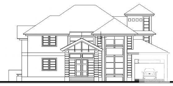 2层别墅（B2型）建筑CAD图纸 - 4