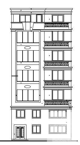 精美时尚的7层私人住宅楼建筑CAD图纸 - 1