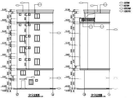 精美时尚的7层私人住宅楼建筑CAD图纸 - 4