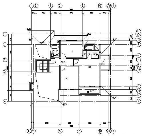 2层别墅（A2型）建筑CAD图纸 - 4