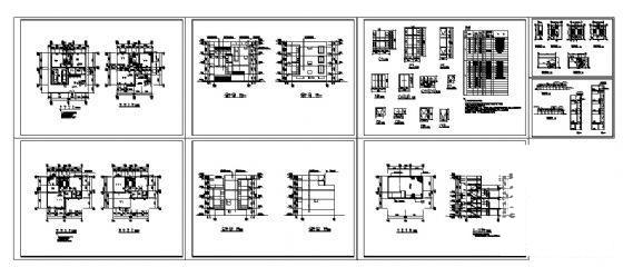 4层现代别墅建筑CAD图纸 - 1
