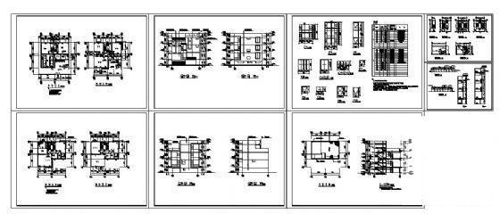 4层现代别墅建筑CAD图纸 - 1