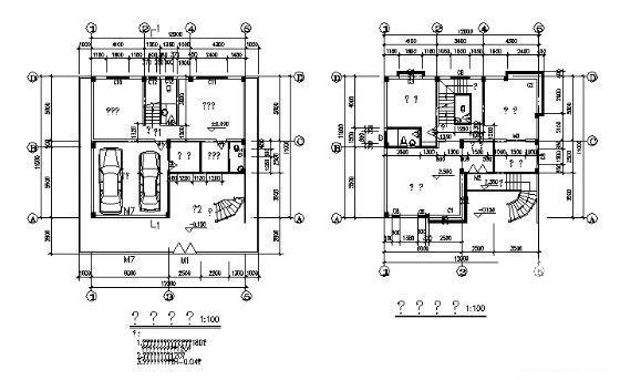 4层现代别墅建筑CAD图纸 - 2