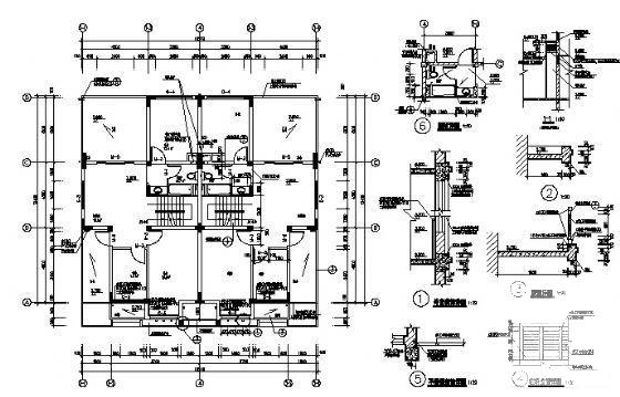 G型别墅建筑CAD施工图纸 - 3