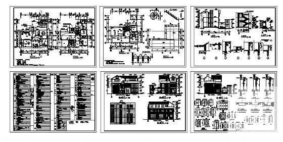 精美实用的3层小别墅建筑CAD施工图纸 - 2