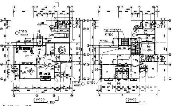 精美实用的3层小别墅建筑CAD施工图纸 - 3
